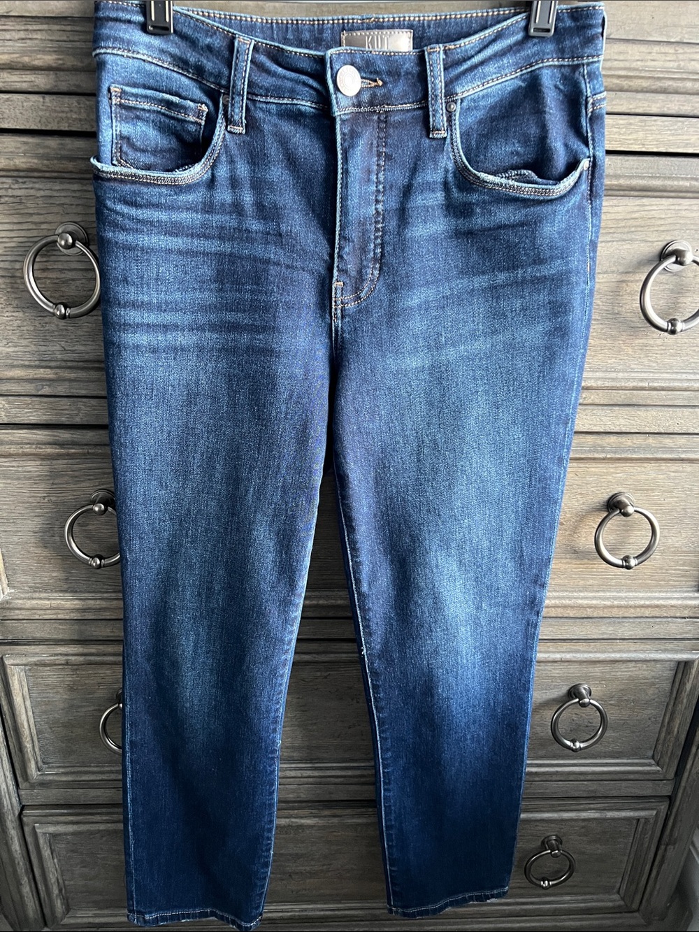 Reese High-Rise Fab Ab Ankle Straight Jeans in Enchantment